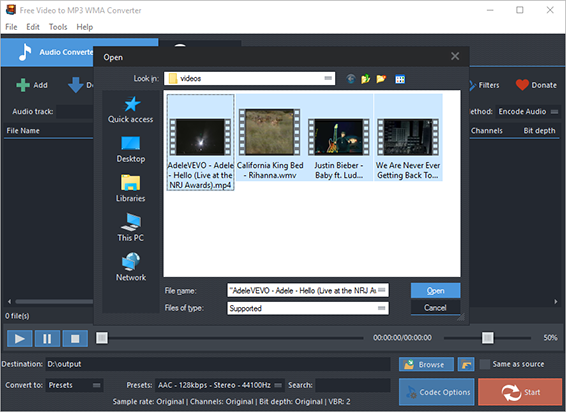 Add Video Files